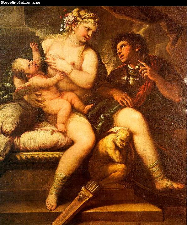  Luca  Giordano Venus, Cupid and Mars